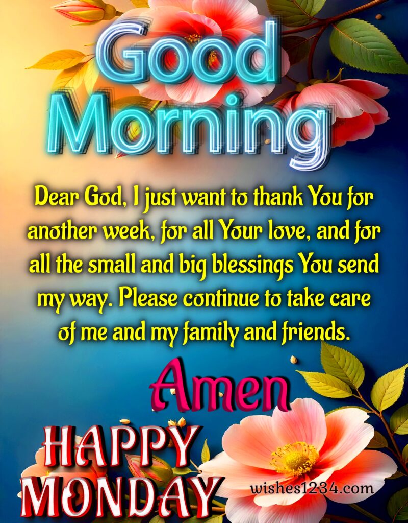Monday Short Prayers.