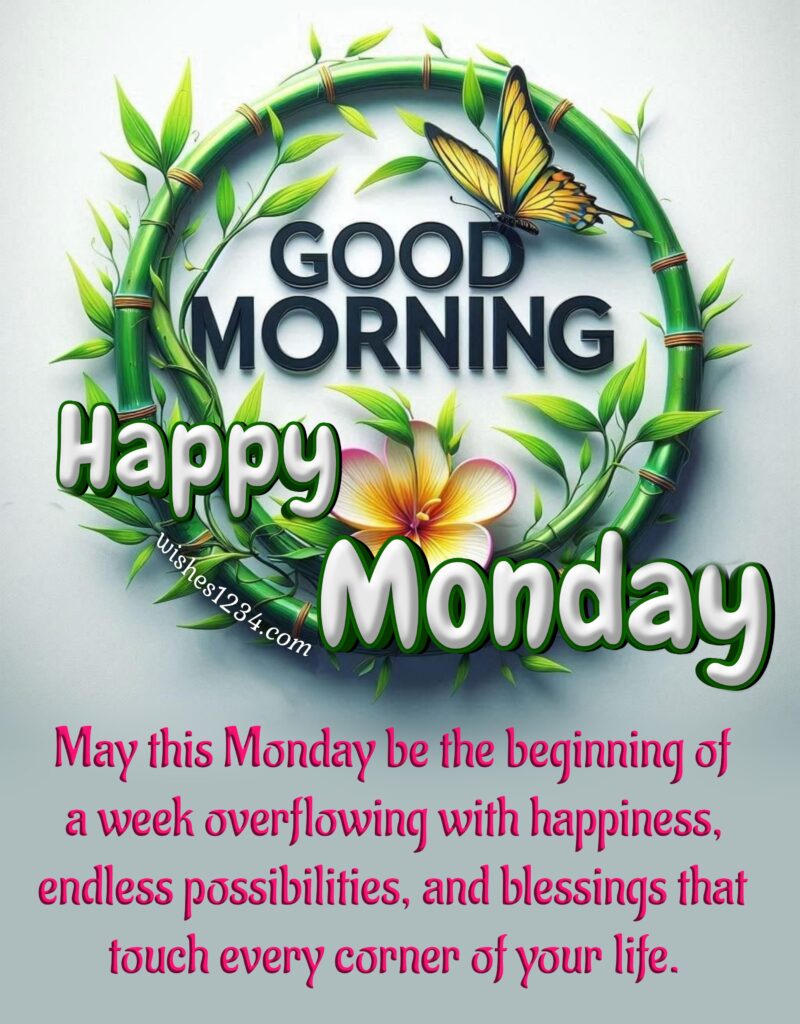 Monday image with inspirational quotes.
