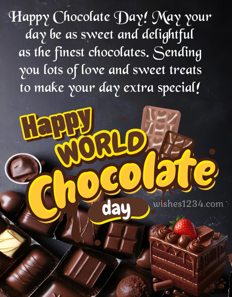 World Chocolate Day Quotes with image.