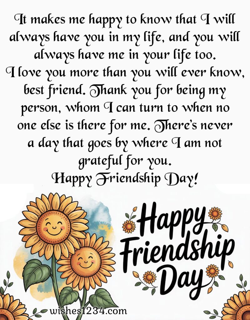 Friendship Day Image with Message.