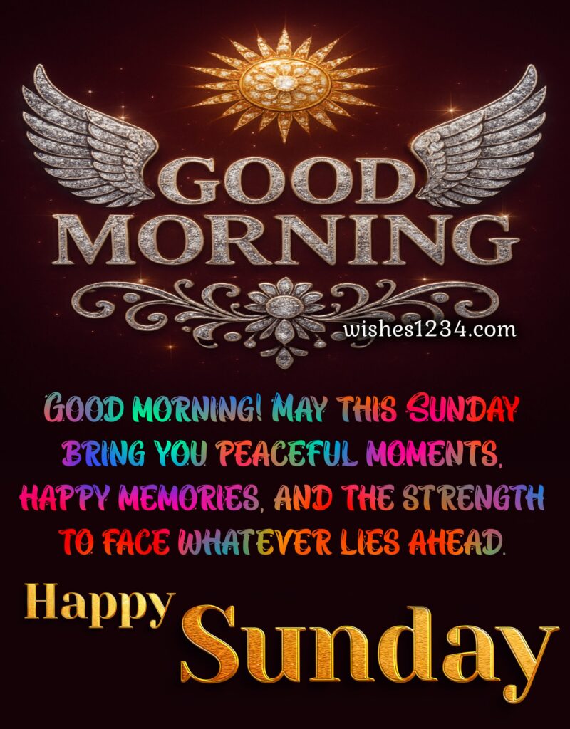 Good Morning Sunday Blessings image.