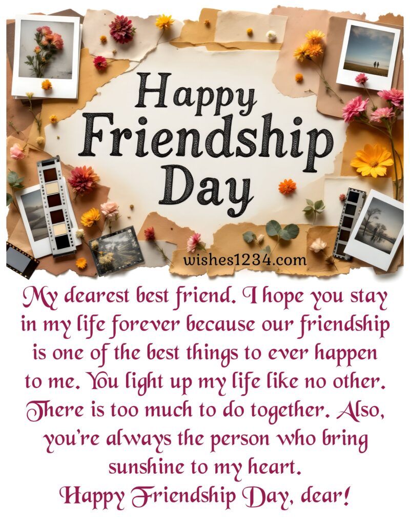 Happy Friendship Day Quotes with image.