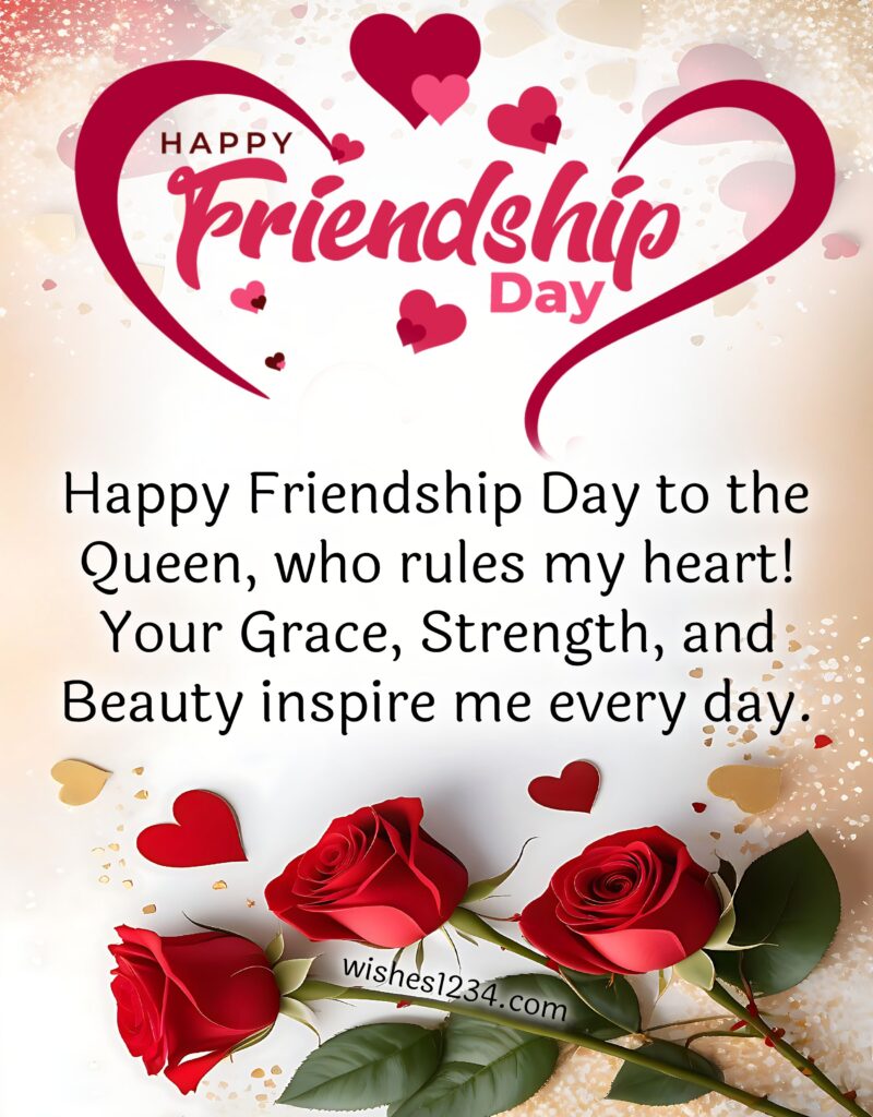Happy Friendship Day to Girlfriend.