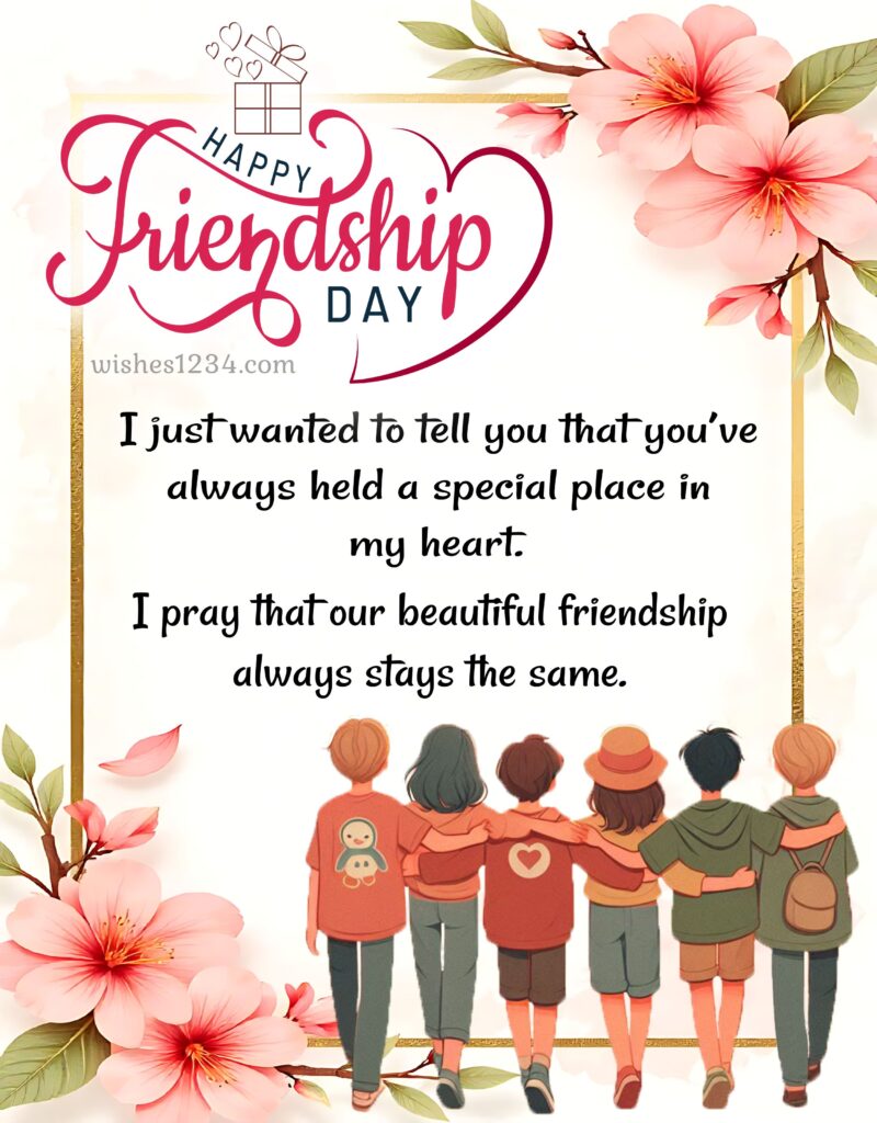 Happy Friendship Day wishes image.
