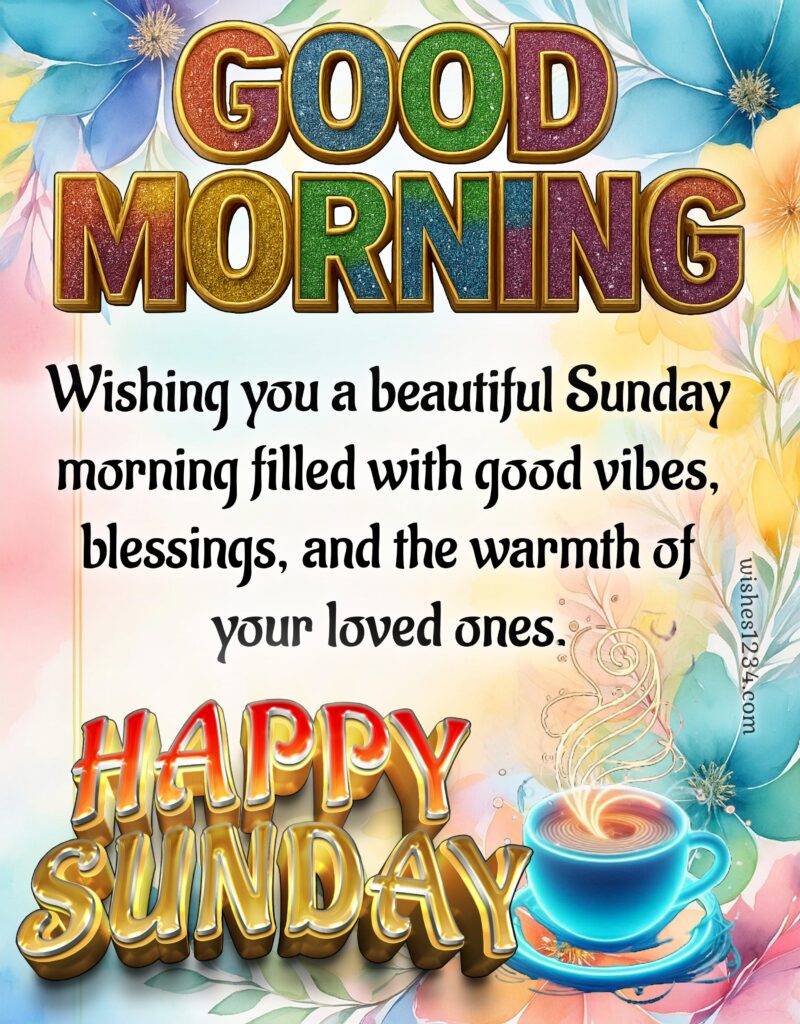 Happy Sunday Morning image.