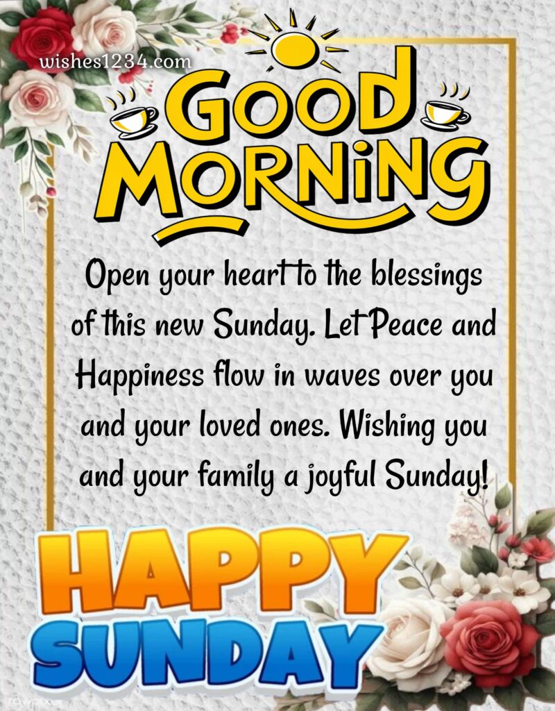 Sunday Blessings image.