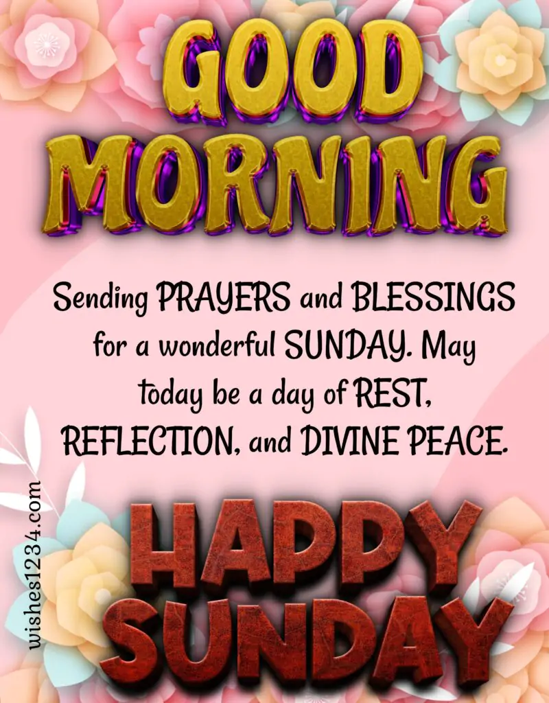 Sunday Good Morning Message.