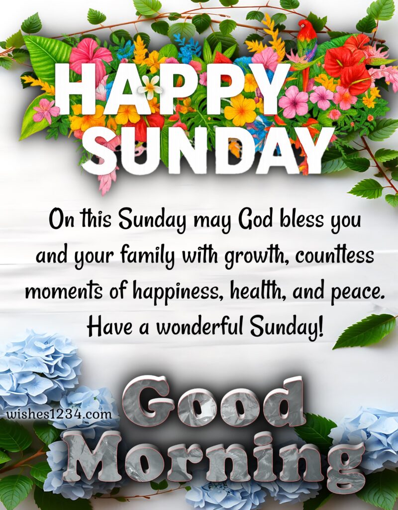 Sunday Morning Blessings.