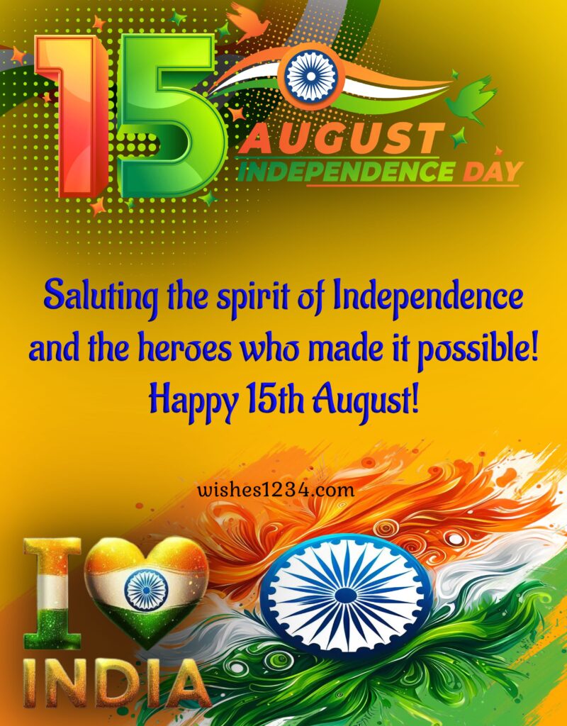 15th August wishes with image.