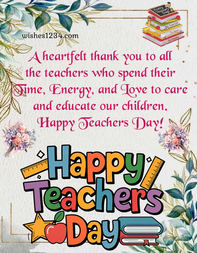 Happy Teachers Day wishes.