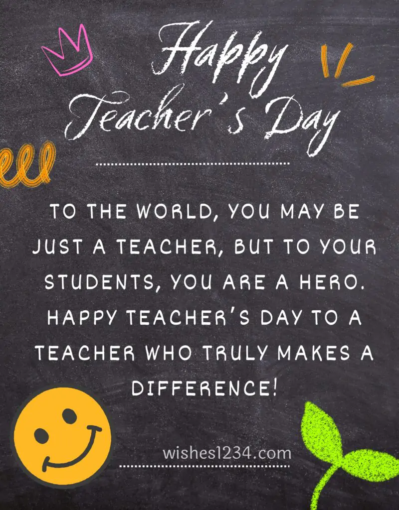 Teacher's Day Greetings.