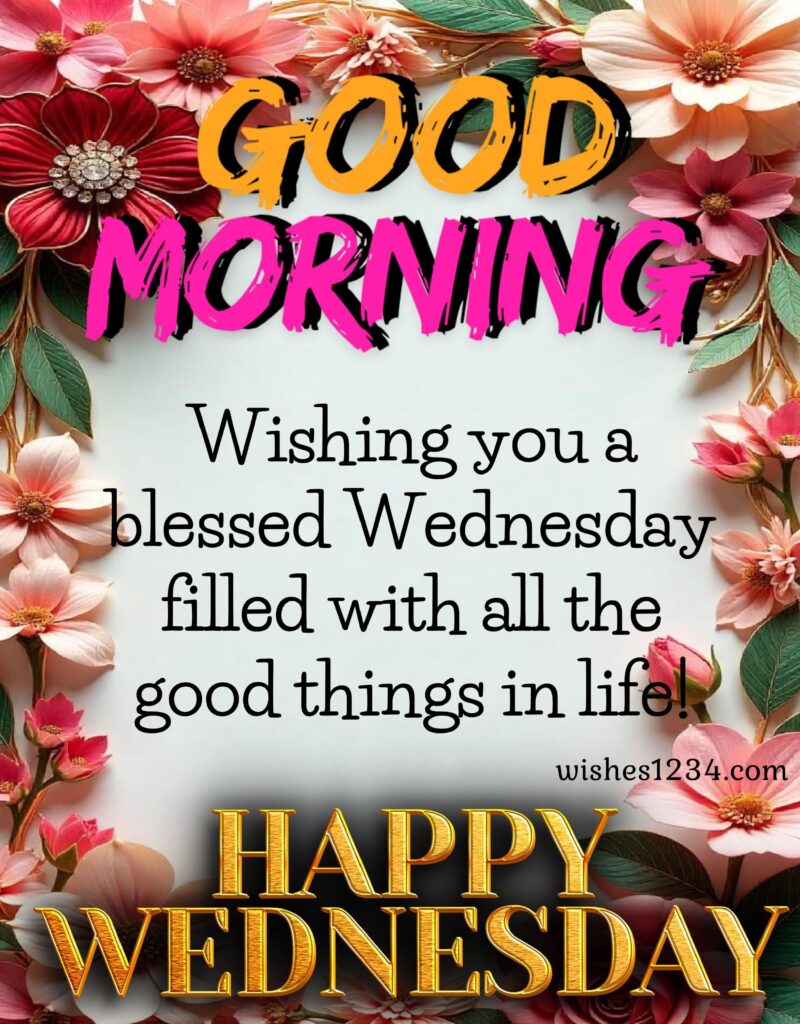 Wednesday Blessings image.
