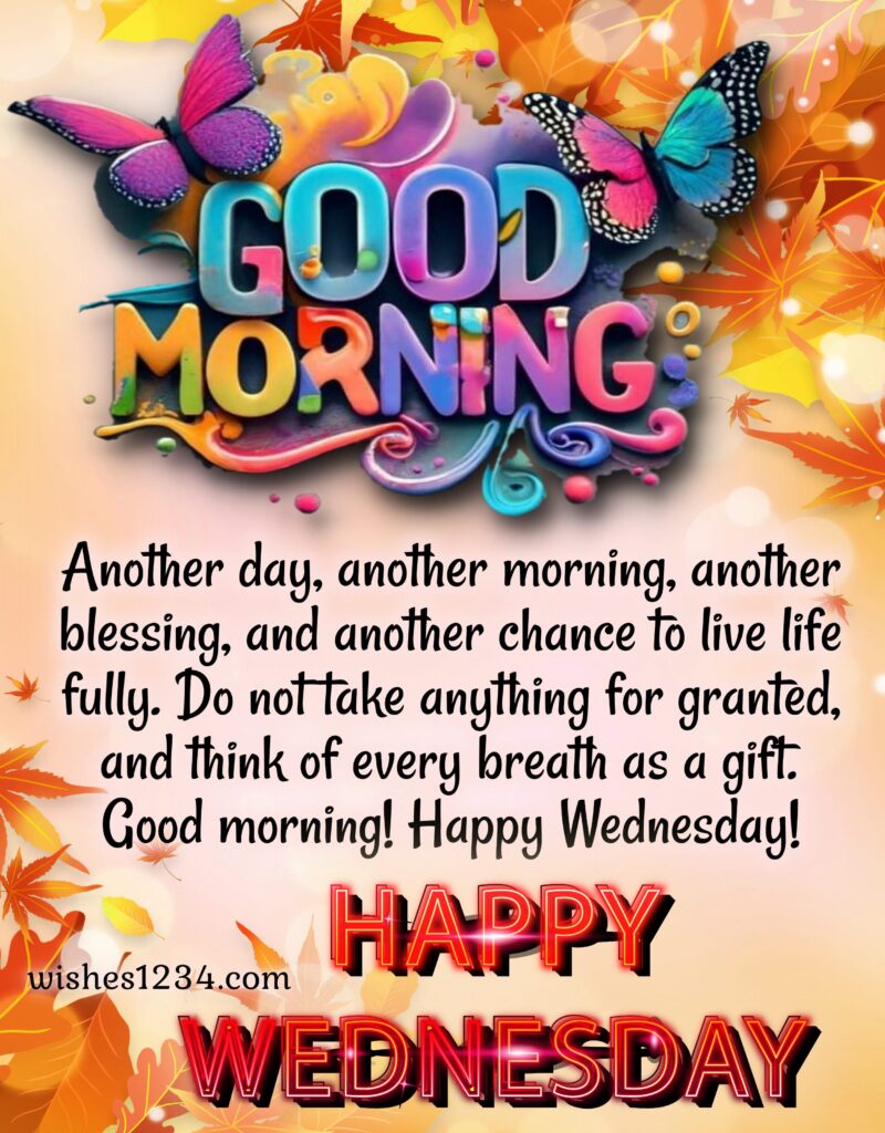 Wednesday Good Morning Message.