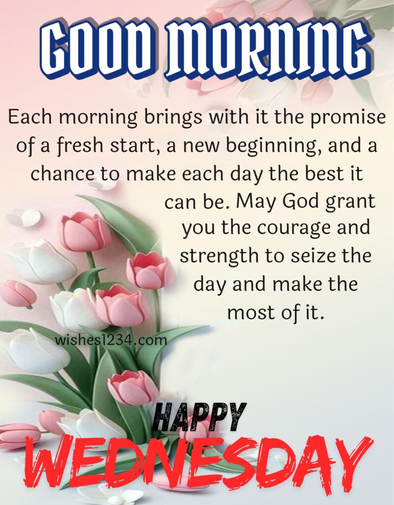 Wednesday Message with image.
