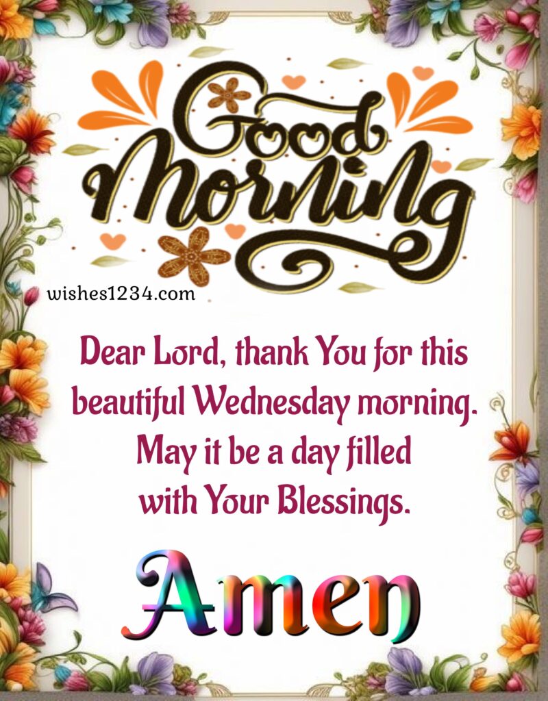Wednesday Morning Blessings.