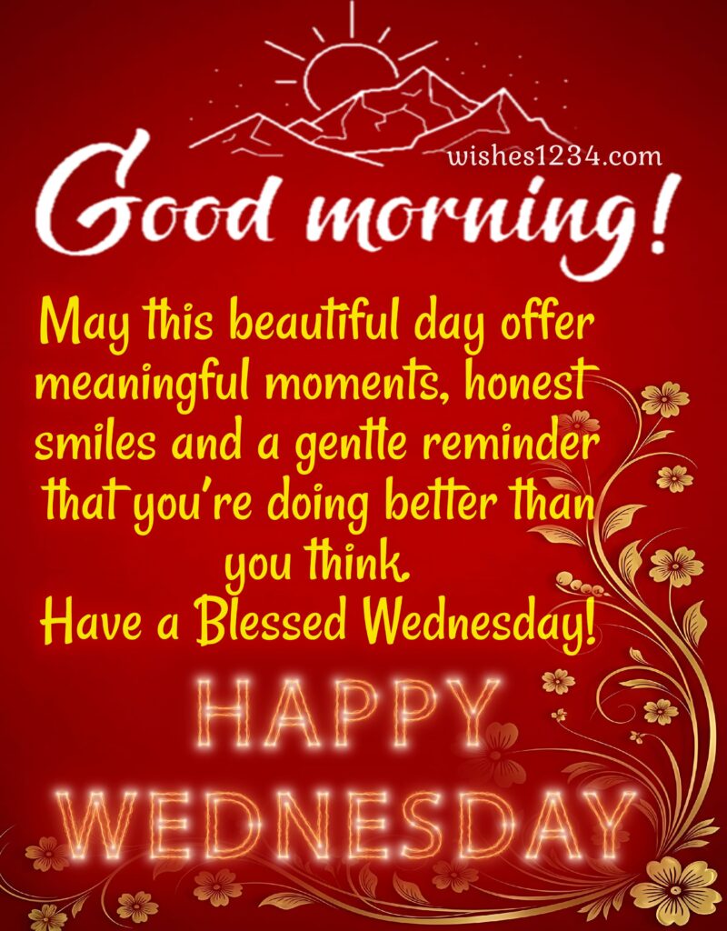 Wednesday Morning Quotes with image.