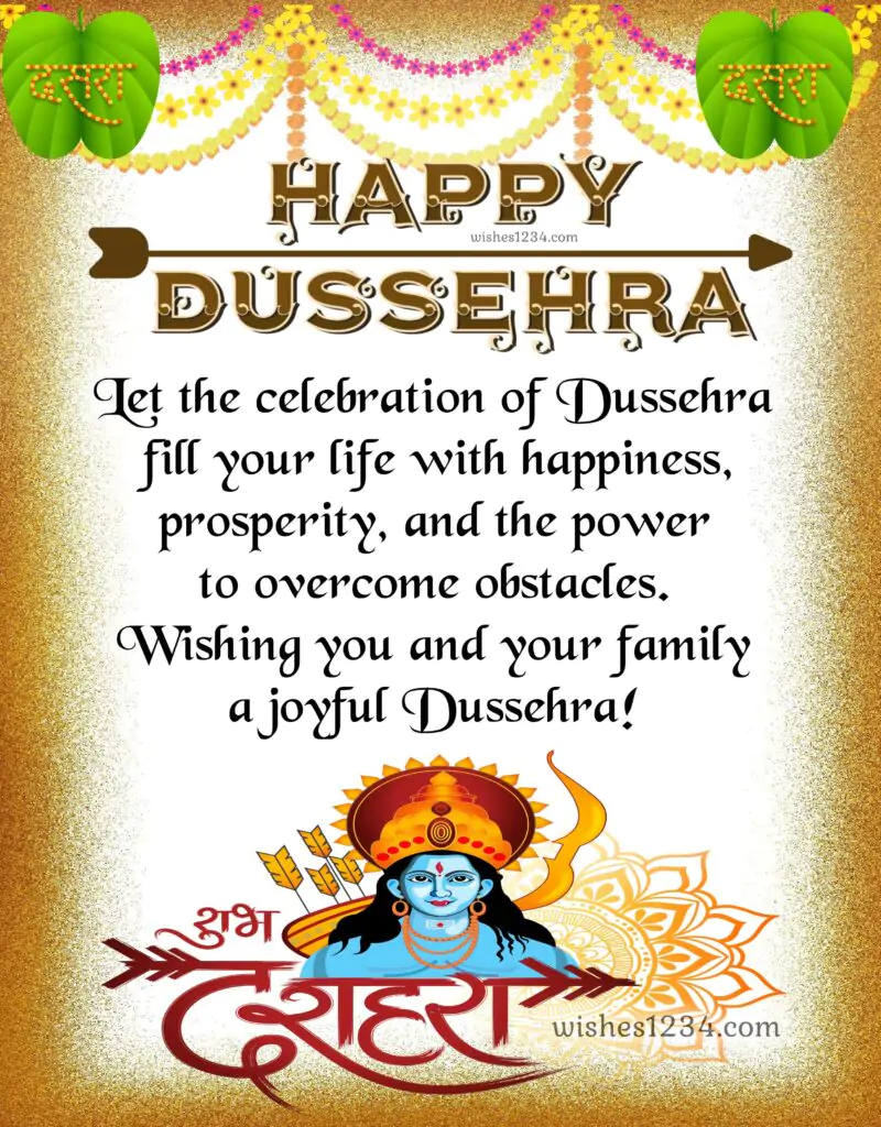 Happy Dussehra blessings for friend.