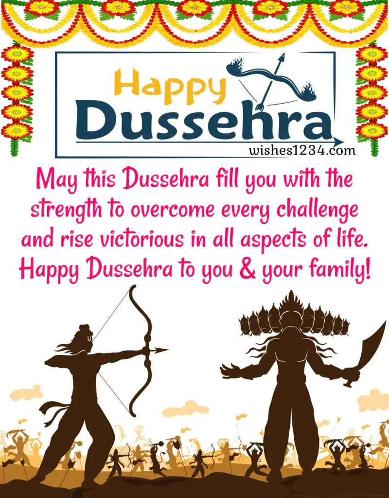 Happy Dussehra wishes with image.