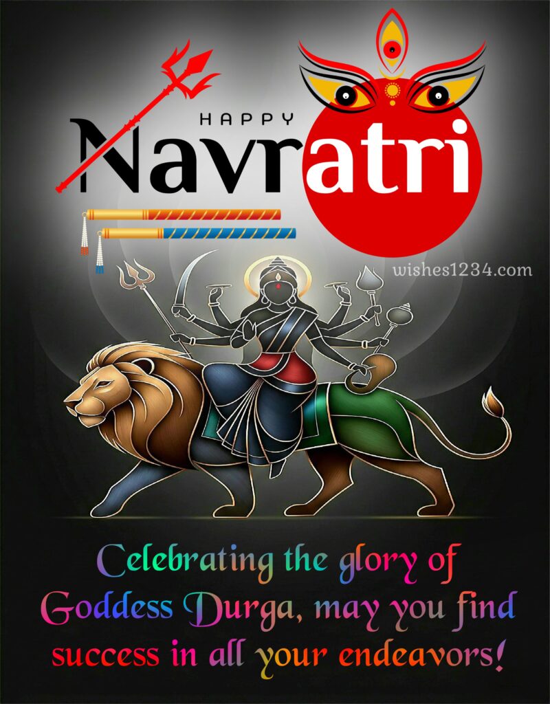 Happy Navratri Message with image.