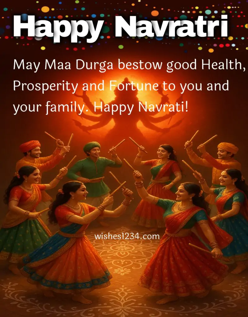Happy Navratri Quotes with image.