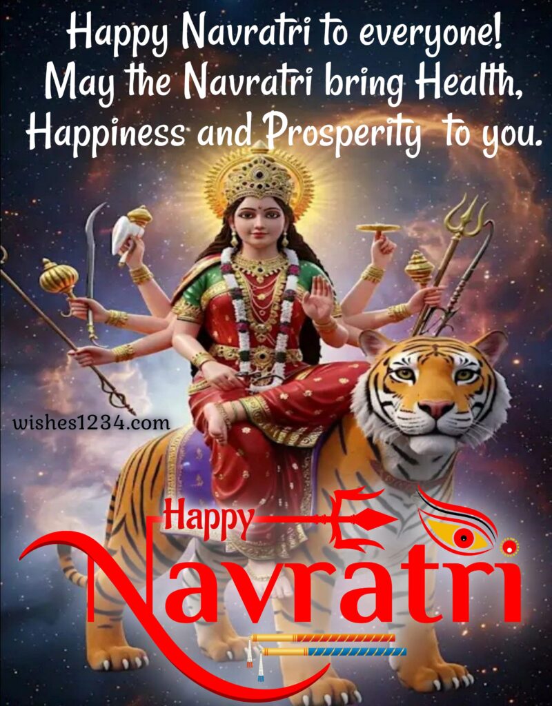 Navratri Greetings with Image.