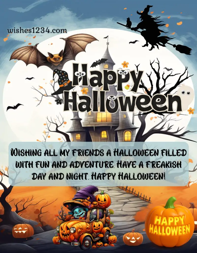 Halloween Night Message with image.