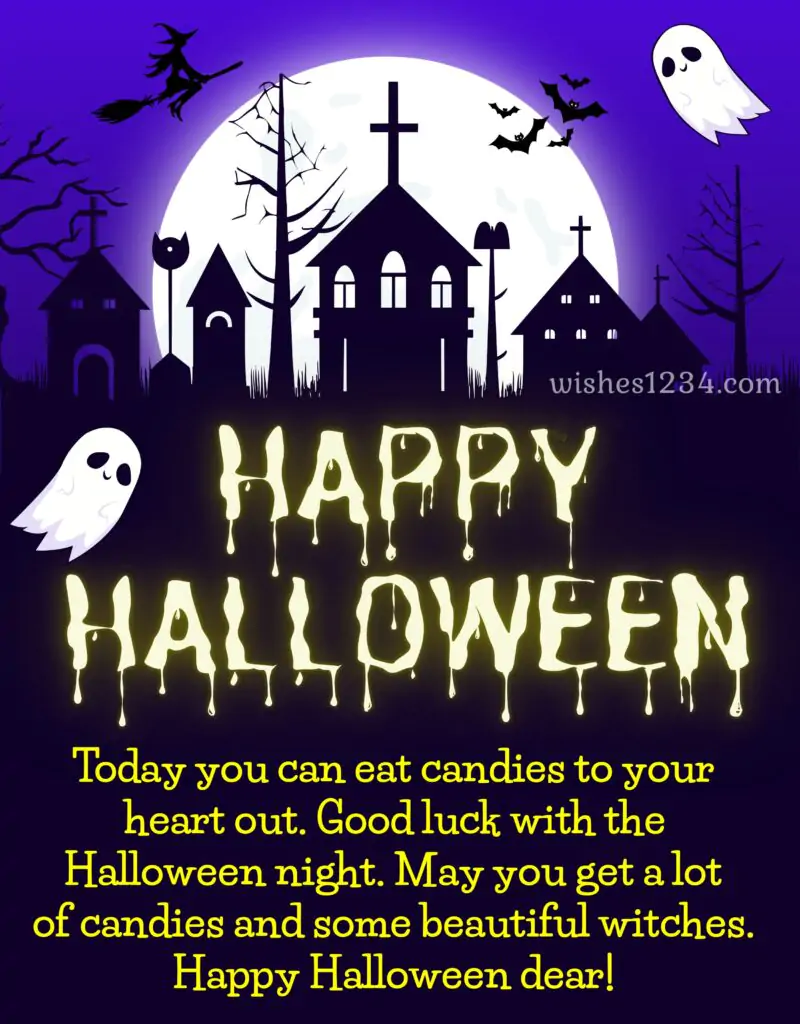 Halloween Wishes with image.