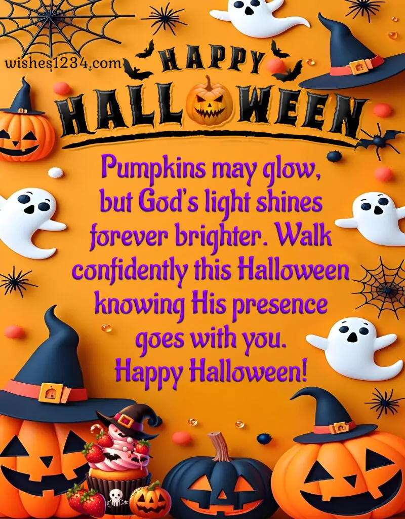 Halloween message with beautiful image.