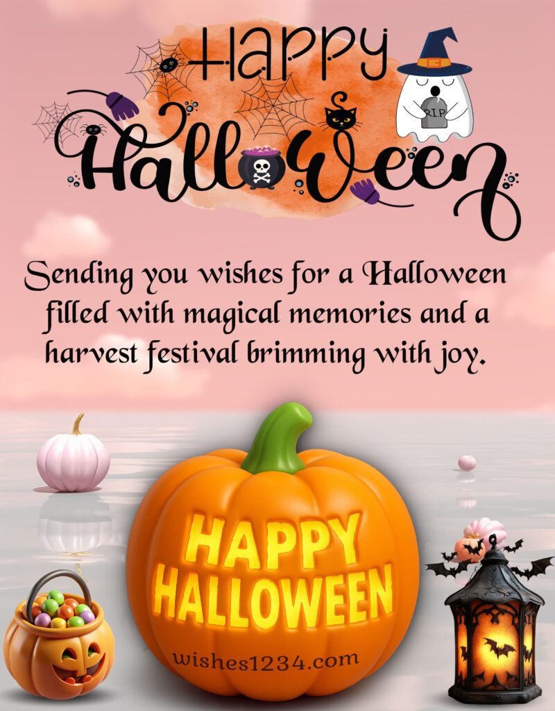 Happy Halloween greetings image.
