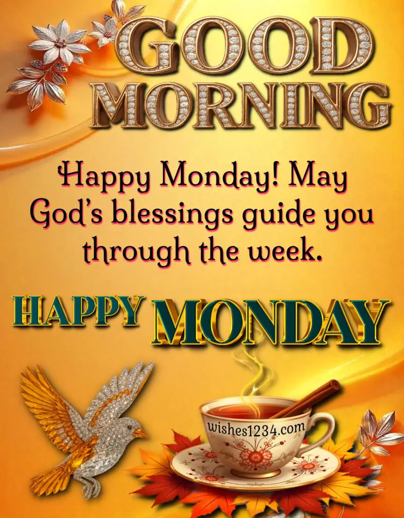 Happy Monday Greetings image.
