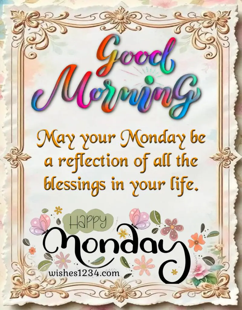 Monday Good Morning Blessings image.