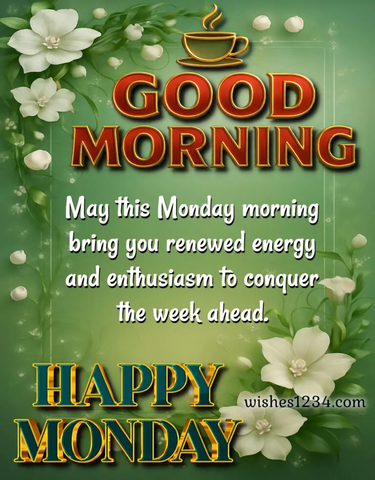 Monday Quotes with image.