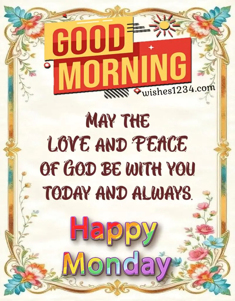 Monday Wishes with beautiful image.