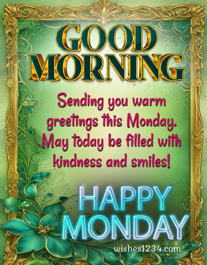 Monday wishes image.