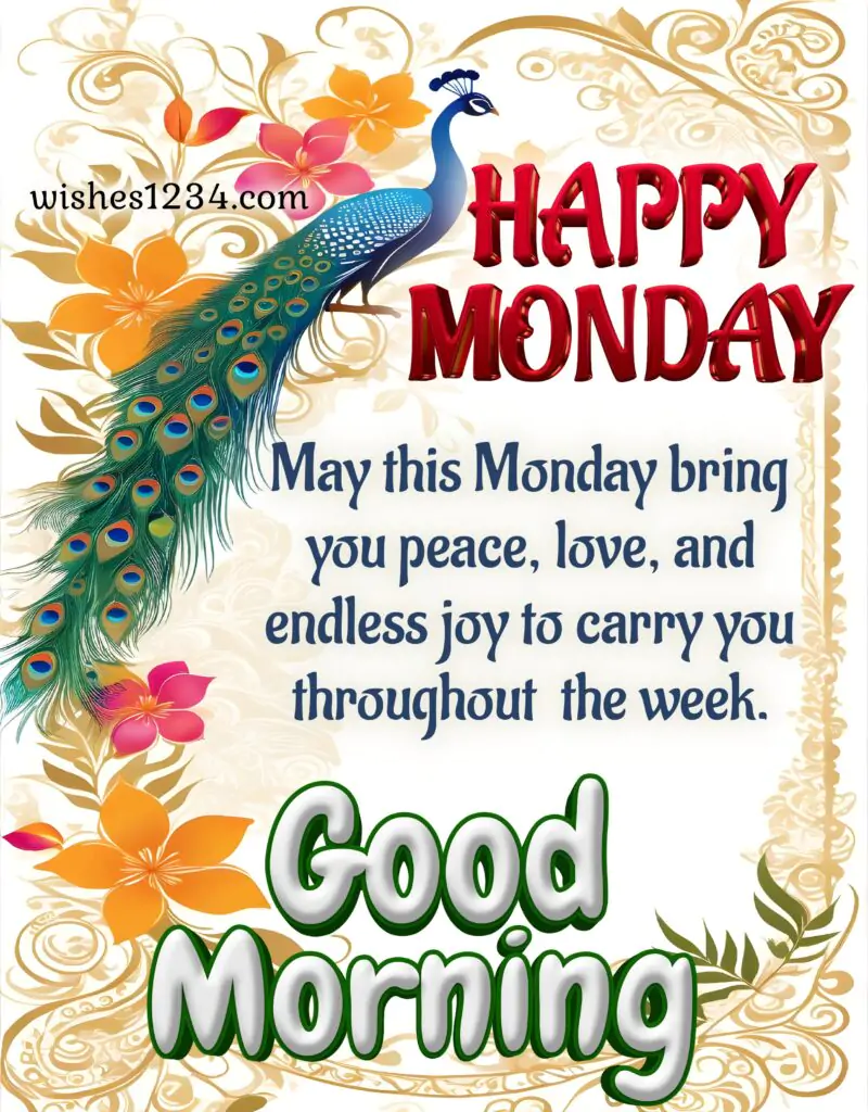 Monday wishes with image.