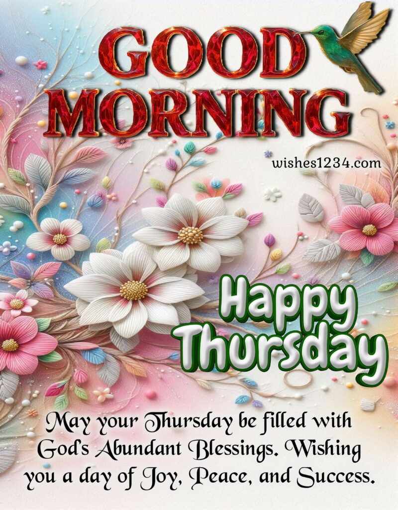 Good Morning Thursday Wishes image.