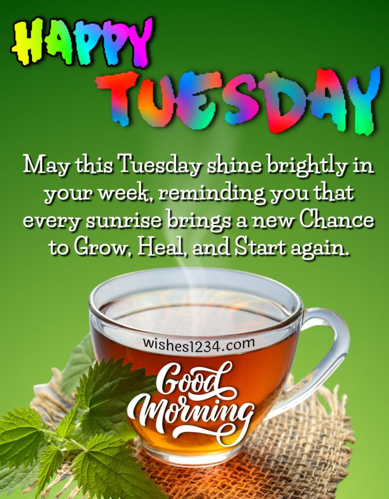 Good Morning Tuesday wishes.