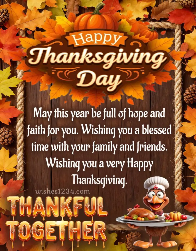 Happy Thanksgiving Day greetings.