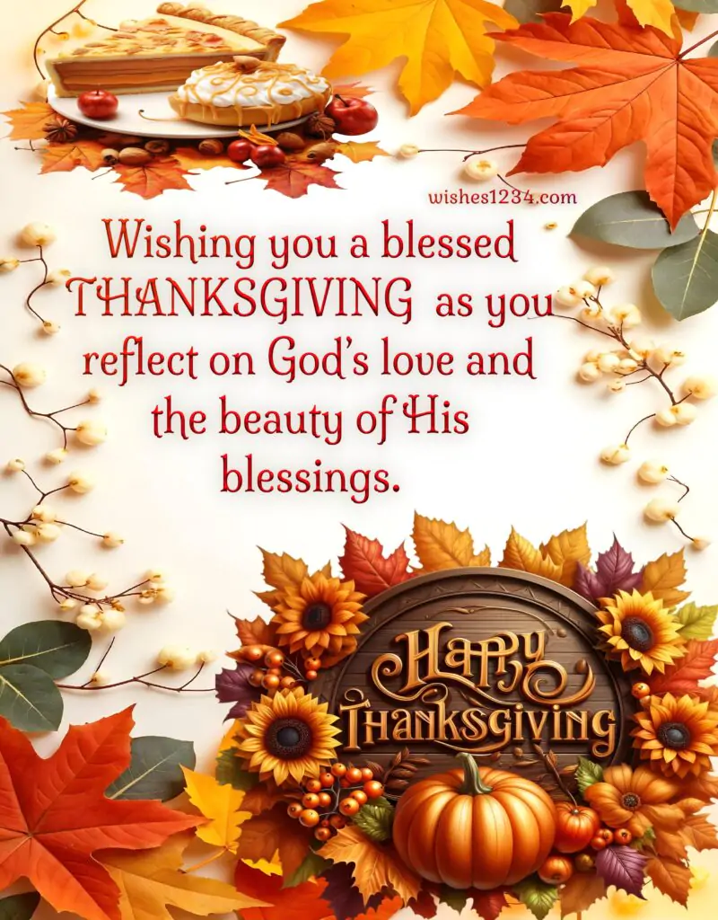 Thanksgiving Day wishes greeting.