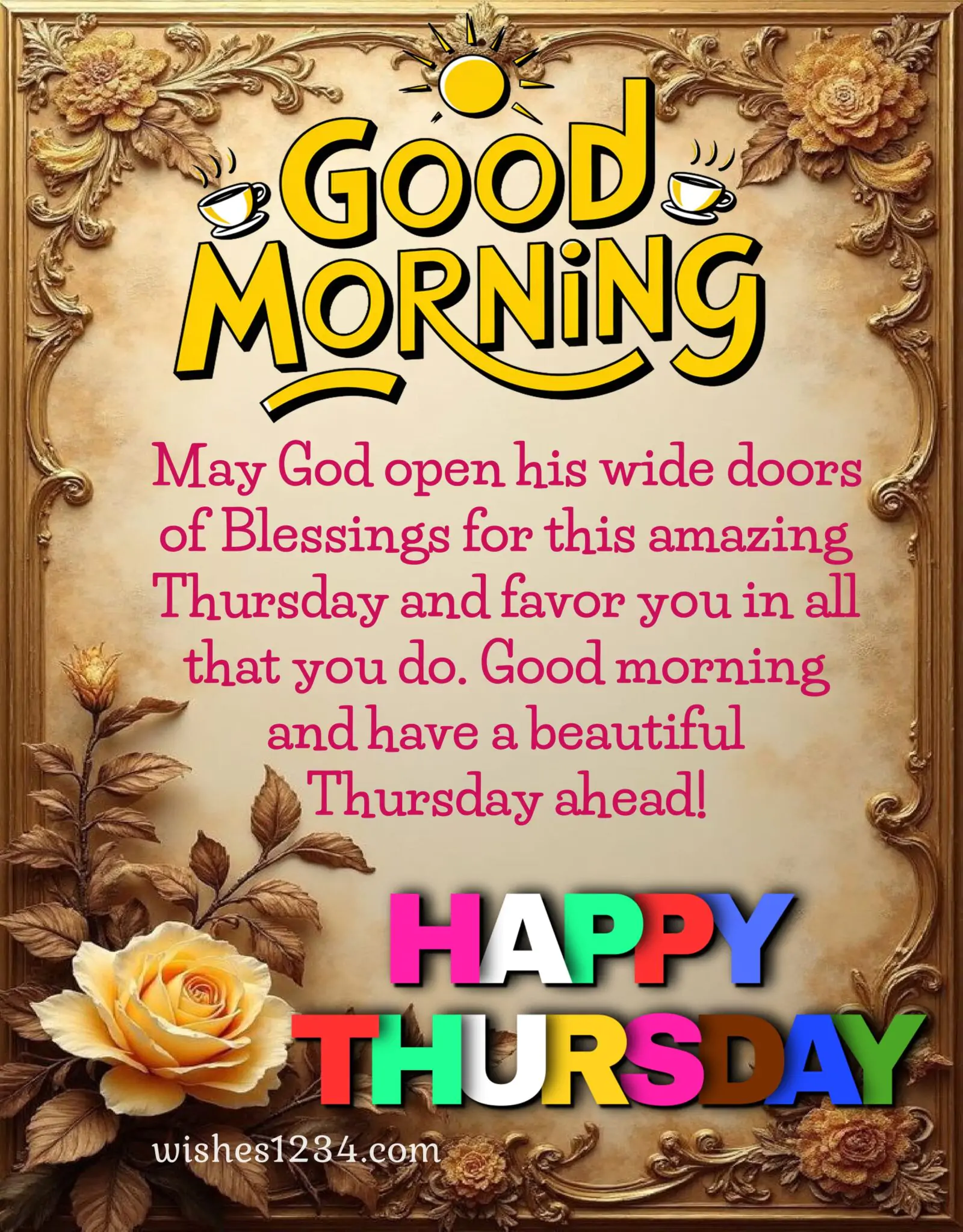Good Morning Thursday Images with Blessings, Prayers, Quotes and Wishes