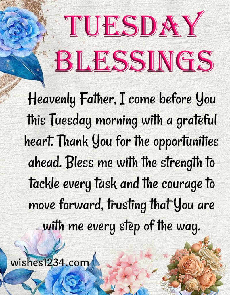 Tuesday Blessings with Image.