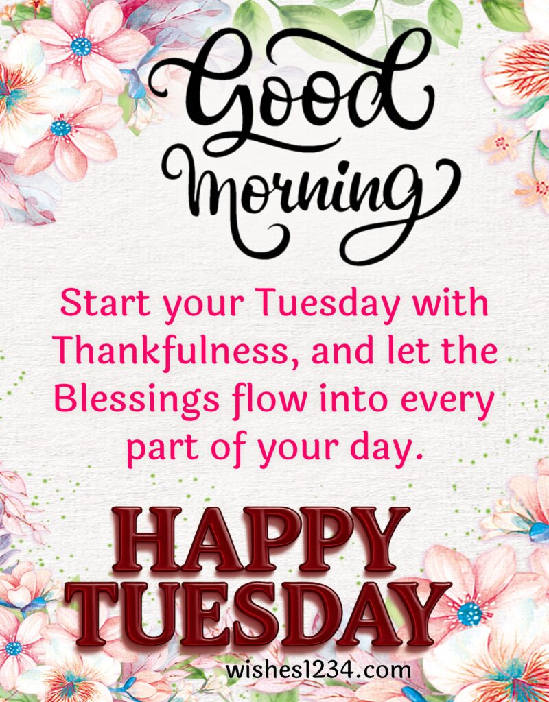 Tuesday Message with Image.