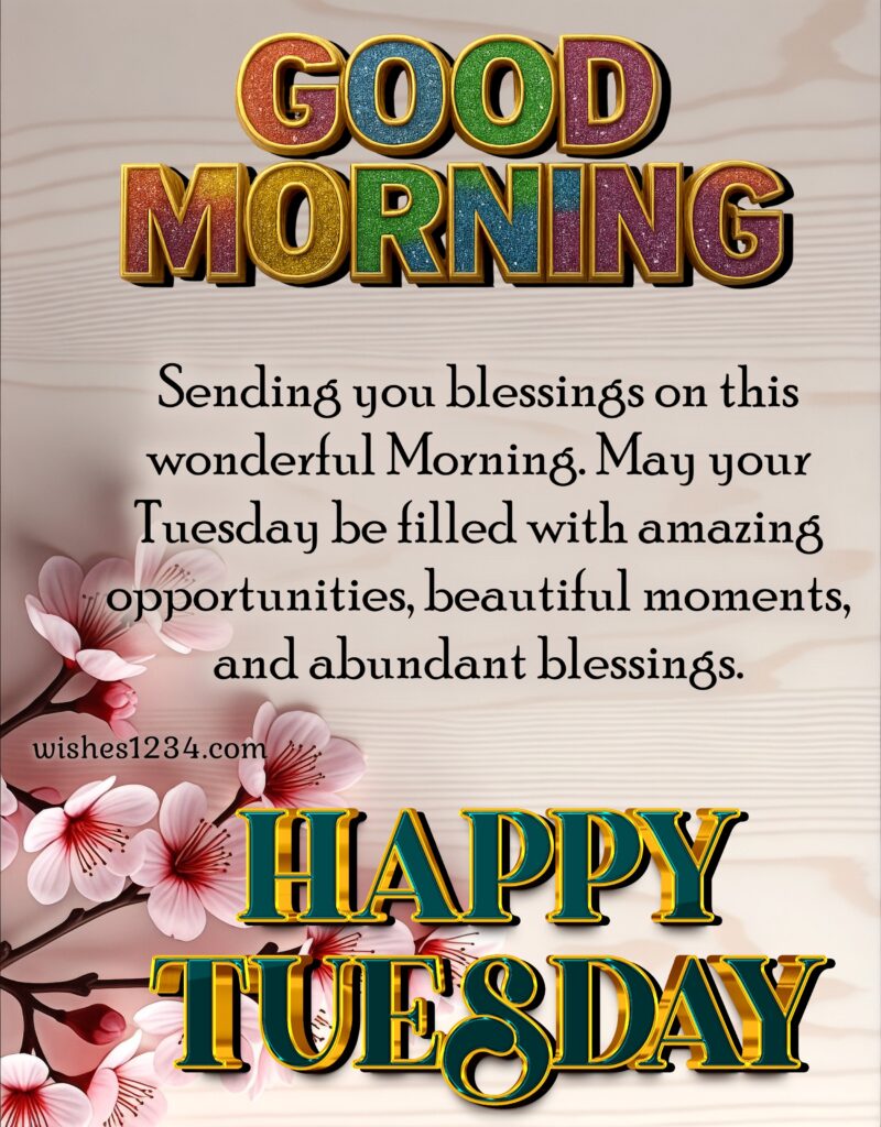 Tuesday Short Prayer with Image.
