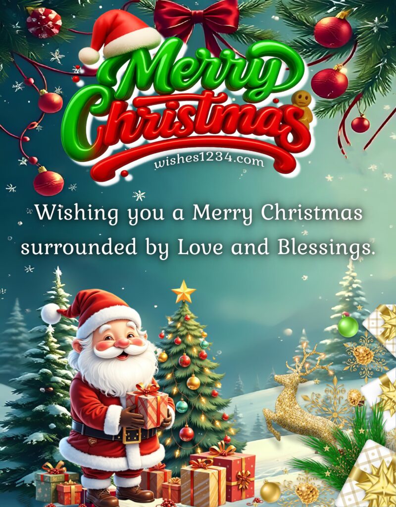 Christmas Blessings Image.