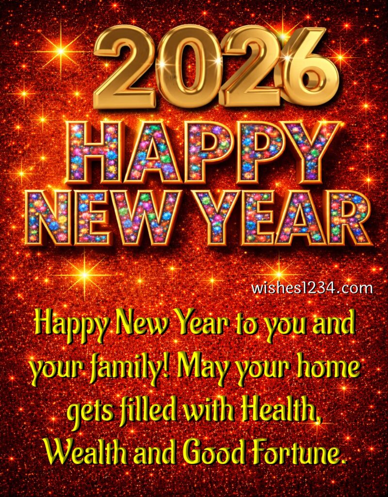 Happy New Year 2026 Sparkling Image.