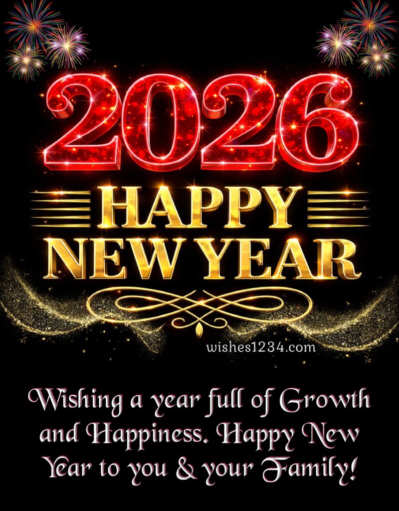 Happy New Year Greetings with beautiful image.