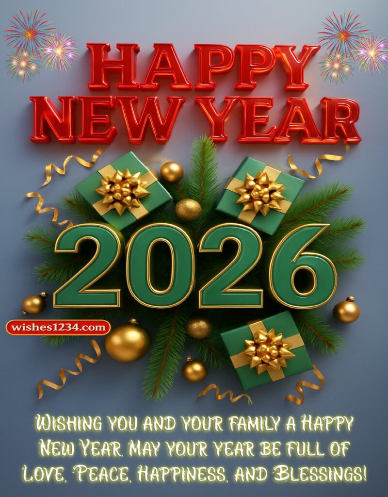 Happy New Year Greetings with beautiful image.