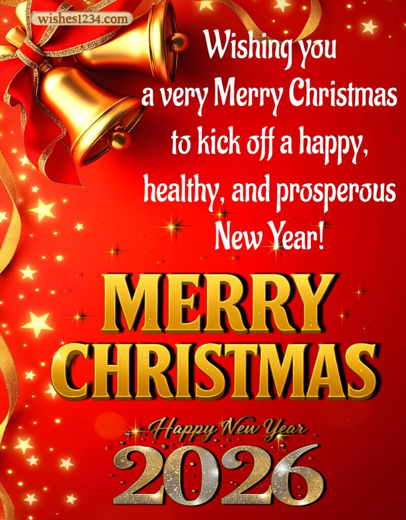Merry Christmas and Happy New Year image.