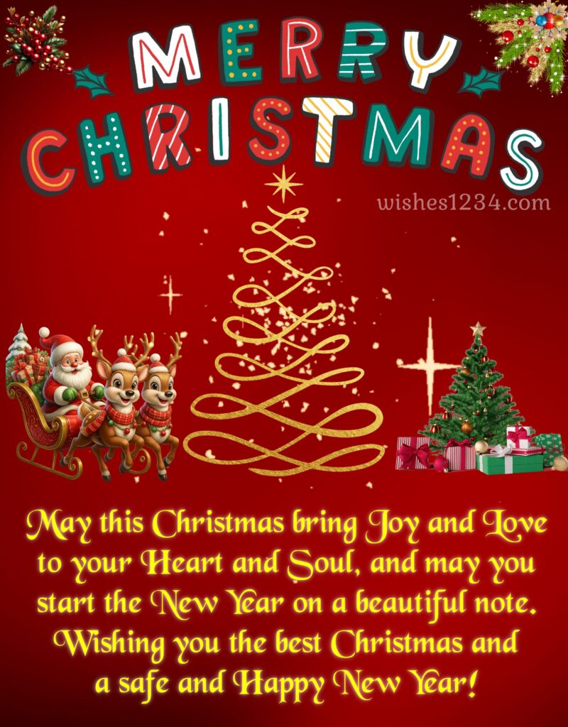 Merry Christmas and Happy New Year status.