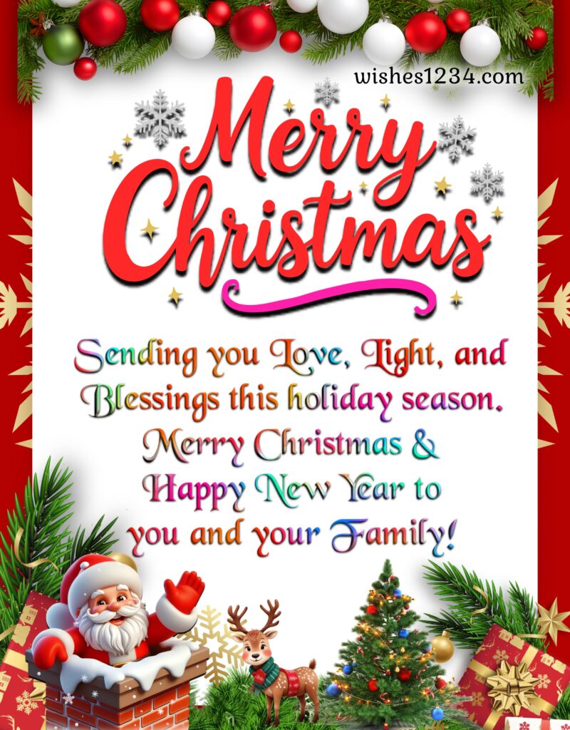 Merry Christmas and New Year Greetings.